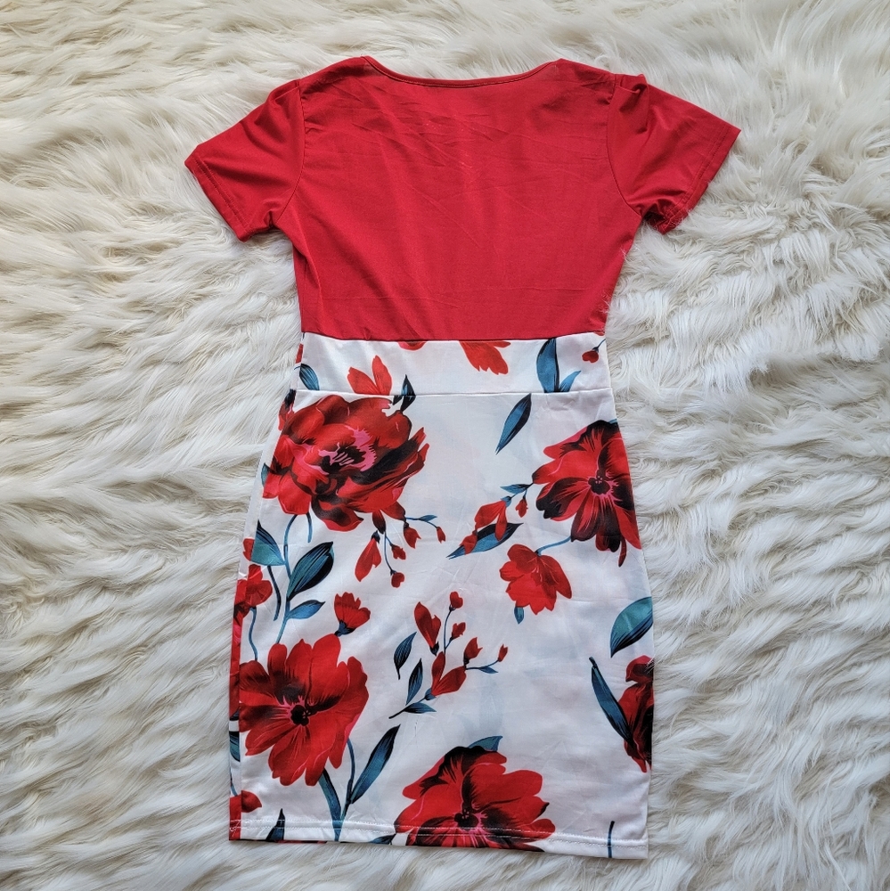 NEW - Red Flower Dress